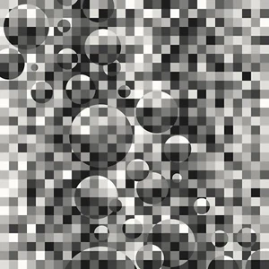 Mosaik/Geometrisch/Abstrakt 30x30" Pop Art Ltd. Ed. Kunstdruck signiert vom Künstler - Bild 1 von 4