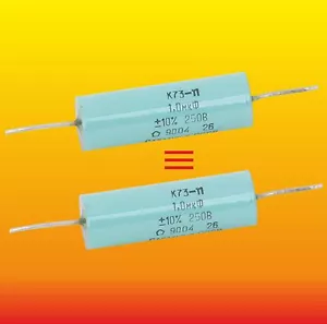 1 uF 250 V PASSENDE HI-END POLYETILEN RUSSISCHE PETP KONDENSATOREN K73-11 - Bild 1 von 3
