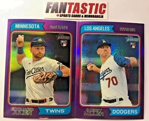 2023 Topps Heritage High Number Hot Box PURPLE Chrome Parallel YOU PICK - Picture 1 of 2