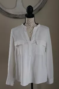 Camicetta bianca donna H&M manica lunga taglia 6 - Foto 1 di 10