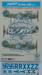 Hart + Gladiator en Finlandia parte I - JUEGO DE CALCOMANÍAS, DEC7281, MODELOS KORA, 1:72 - Imagen 1 de 2