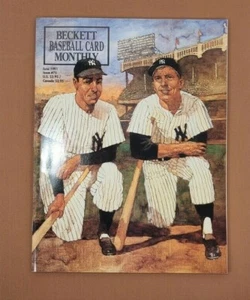 Beckett Baseball Card Monthly June 1991 Issue #75 Joe DiMaggio/Mickey Mantle  - Picture 1 of 2