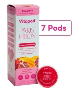 Lote de 2 cápsulas de mezcla de bebidas Paris Hilton para botella de Vitapod cajas de 7 cápsulas granada - Imagen 1 de 3