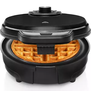 Anti-Overflow Belgian Waffle Maker w/ Shade Selector, Non-Stick Plates - Black - Picture 1 of 7