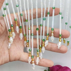 Perlen Quaste Fransen Lampenschirm Rand Borte Band Polster Heim Dekor - Picture 1 of 12