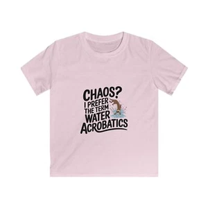 Kids Water Acrobatics Tee, Fun Kids T-Shirt, Chaos Humor Shirt, Perfect Gift for - Picture 1 of 11
