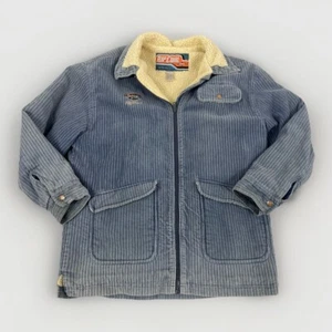Vintage Rip Curl Sherpa lined corduroy jacket size Large 1980s Made in Australia - Picture 1 of 8