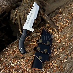 Handgefertigtes D2 Werkzeugstahl Jagd Feststehende Tanto Klinge Tracker Messer Survival Outdoor - Bild 1 von 5