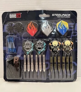 NEW ONE80 Professional Perfection Steel Tip Darts 4 Players Steel pack New - Picture 1 of 2