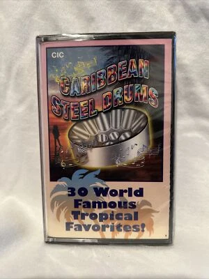 Caribbean Steel Drums Cassette Tape 30 World Famous Tropical Favorites 2001 - Image 1 of 4