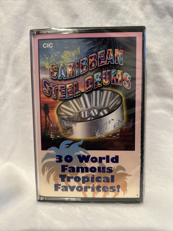 Caribbean Steel Drums Cassette Tape 30 World Famous Tropical Favorites 2001 - Image 1 of 4