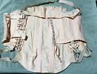 vintage 40's "Camp" lace up corset, hook & eye closure with garters.