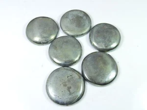 28-30MM Appache Gold Pyrite Round Cabochon Loose Gemstone Lot 426Cts 6Pcs r593 - Picture 1 of 9