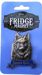 HOLZWOLF ANTIKSTIL KÜHLSCHRANKMAGNET SCHWERLAST METALL 3D MAGNET - Bild 1 von 3
