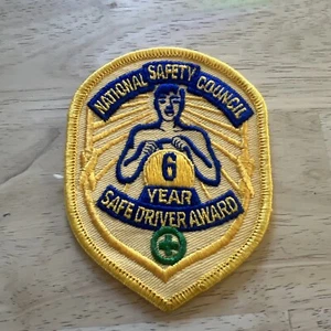 Consiglio Nazionale Sicurezza 6 Anni Premio Guidatore Sicuro Patch Driver  - Foto 1 di 6