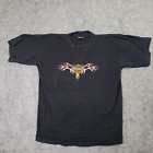 Vintage Harley Davidson T-Shirt Herren 2XLarge Russland EU schwarzes Shirt