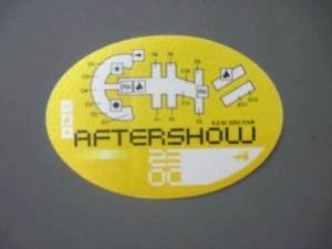 REM backstage pass satin cloth stickers TWO 2003 Tour R.E.M. OTTO ! - Picture 1 of 1
