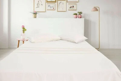 B & B B&B Luxury Ultra Soft Bamboo Sheet Set-1800 TC Wrinkle Free,Hypoallergenic-Ivory