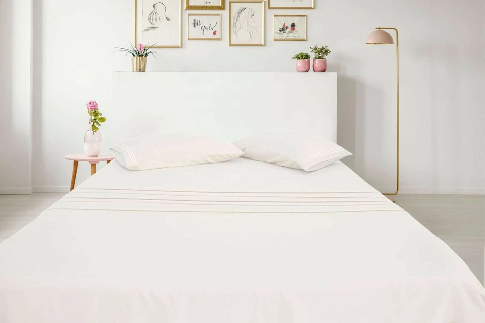 B & B B&B Luxury Ultra Soft Bamboo Sheet Set-1800 TC Wrinkle Free,Hypoallergenic-Ivory