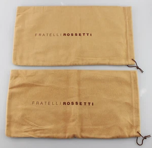 FRATELLI ROSSETTI Brown Cotton Dust Bags w/ Draw Strings - Picture 1 of 2