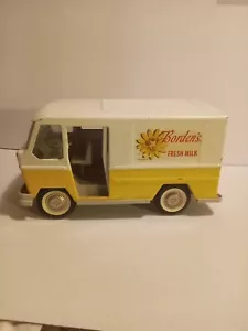 Vintage Pressed Steel Toy Buddy L Borden Milk Delivery Truck READ - Picture 1 of 17