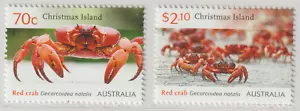 Christmas Island- #530-531 Red Crab Migration MNH (2014) - Picture 1 of 2