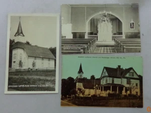 Interior Exterior Swedish Lutheran Church Parsonage, Wilcox, Pa, Two RPPC! - Picture 1 of 2