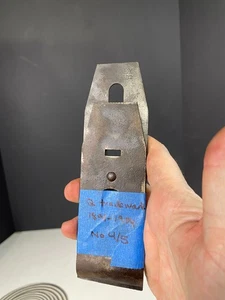 Stanley No. 4 5 604 605 Plane Blade Iron & Chip Breaker ~ Pat Apl'd '92 - Picture 1 of 9