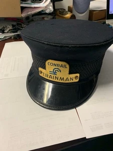 VINTAGE CONRAIL EISENBAHN EISENBAHN EISENBAHN MÜTZE GRÖSSE 7-1/4 -- 7-1/2 - Bild 1 von 3