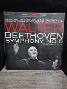 Bruno Walter: Beethoven Symphony No. 5 & No. 4 Album RARE - Picture 1 of 4
