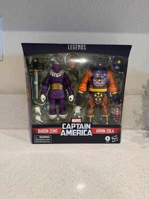 Marvel Legends Capitán América Barón Zemo y Arnim Zola Paquete de 2 Hasbro ¡NUEVO SELLADO! Foto 1 de 4