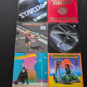 Menge 6 Jefferson Starship Vinyl Schallplatten. Erde, Spitfire, roter Oktopus, modern - Bild 1 von 7