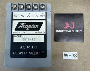 CLEAN PREOWNED- Acopian DB15-10 AC to DC Power Module || FAST SHIP & WARRANTY! - Picture 1 of 7