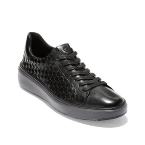 Cole Haan C37128 Größe 10 Herren GrandPrø Topspin Gewebtes Leder Lux Sneaker Schwarz - Bild 1 von 5