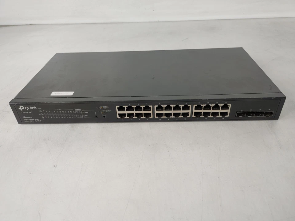 TP-Link JetStream 28-Port Gigabit Smart Switch 24-Port PoE+ TL-SG2428P - Image 1 of 4