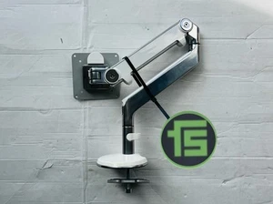 Humanscale M2 - Support d'écran blanc avec table traversante réf. Boulon traversant - Photo 1/9