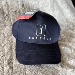 Sombrero de golf PGA Tour azul marino ajustable nuevo con etiquetas Strapback Airflux - Imagen 1 de 7