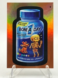 2025 Topps Wacky Packages GPK Halloween #6 Bone A Day Orange /50 - Picture 1 of 2