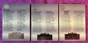 (3) 1995 Fleer Ultra Gold Medallion Checklists #’s 246,247, 250. - Picture 1 of 2