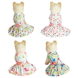 Linda falda de dibujos animados para perros ropa para mascotas cachorros gatos pequeños EE. UU. - Imagen 1 de 16