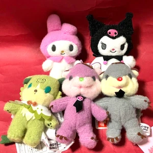NEW Netflix series My Melody & Kuromi Mascot SET 5 Plush 14cm Fluffy Doll toy JP - Picture 1 of 12