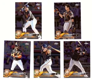 2018 Topps Chrome - SAN FRANCISCO GIANTS Team Set  - Imagen 1 de 1