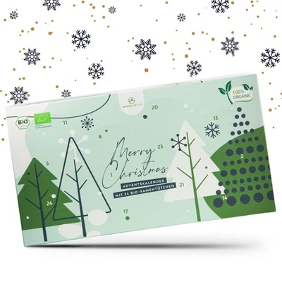 BIO Saatgut Adventskalender 2025 mit 24 verschiedenen Gemüsesorten (Nachhaltig) - Bild 1 von 4