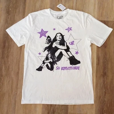 NWT Olivia Rodrigo So American Women's Graphic T-Shirt White Size M - Image 1 of 4