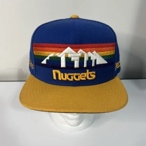 Denver Nuggets Mitchell and Ness Hardwood Classic Snapback Hat - Picture 1 of 8