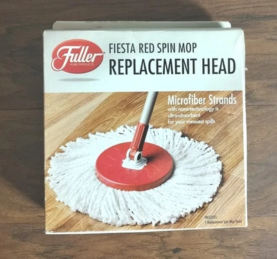 Cabezal de repuesto de microfibra Fuller Fiesta Red Spin Mop 56020 Foto 1 de 4