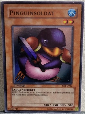 YU-GI-OH! - 1x Pinguinsoldat - SDJ-G022 - Super Rare - Deutsch - Bild 1 von 4