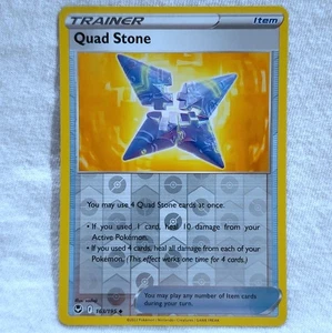 Juego de cartas coleccionables Pokémon Quad Stone #163 Silver Tempest Reverse Holo - Imagen 1 de 5