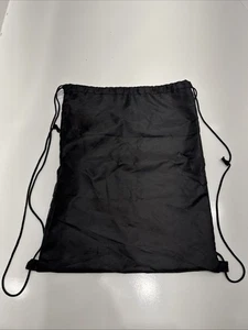 Schwarz Kordelzug Cinch Rucksack Sack Tasche Reise Fitnessstudio - Bild 1 von 3