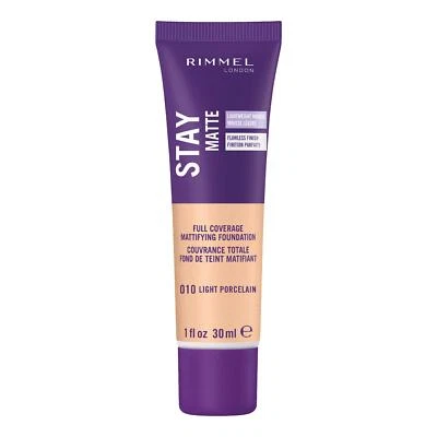 RIMMEL - Stay Matte Liquid Mousse Foundation #010 Light Porcelain - 1 fl. oz.... - Bild 1 von 4